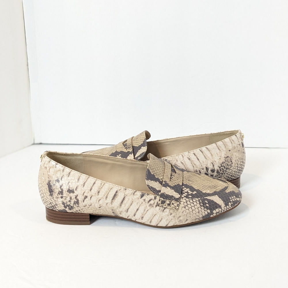 Snakeskin Patterned Loafers